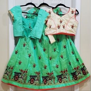 Indian Lehenga Outfit/ Indian chaniya choli/ indian clothes / Pakistani outfit